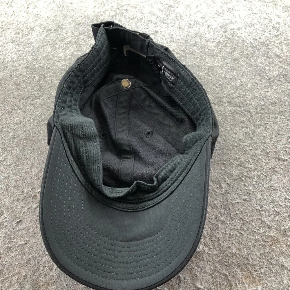 Nike Hat Cap Strap Back Mens One Size Black LEGACY91 Dri-FIT Swoosh Baseball